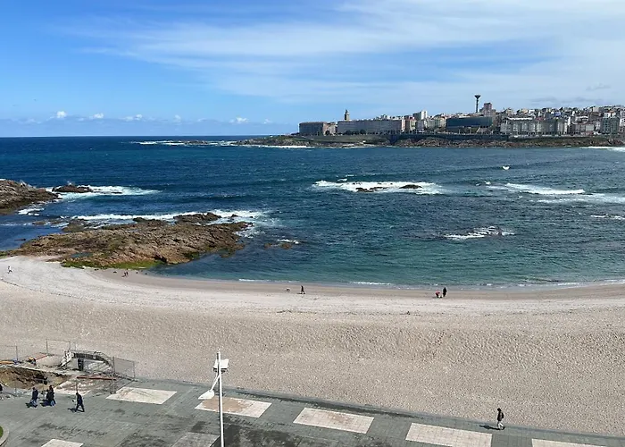 アパート Piso Con Vistas A La Playa De Riazor *