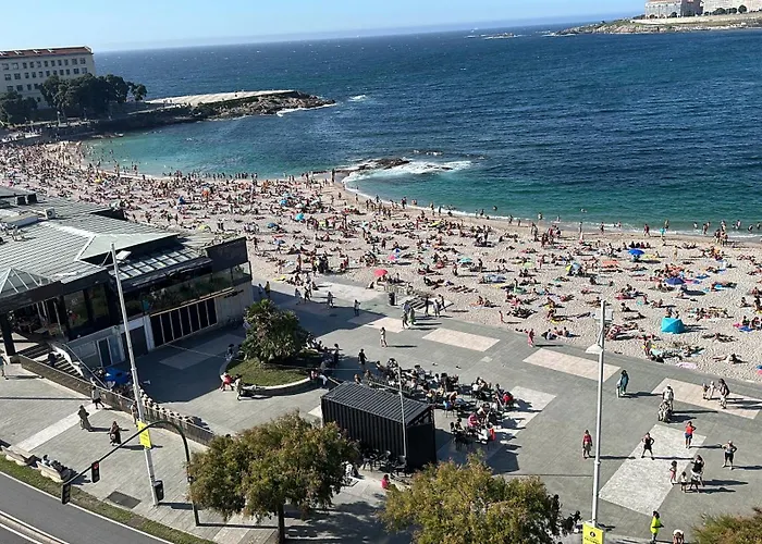 アパート Piso Con Vistas A La Playa De Riazor